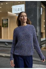 ΓΥΝΑΙΚΕΙΟ ΠΛΕΚΤΟ ΠΟΥΛΟΒΕΡ ΣΕ ΜΠΛΕ ΜΕΛΑΝΖΕ